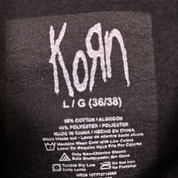 Korn Hoodie Logo Rock Hoodie Size Large - Picture 4 of 5